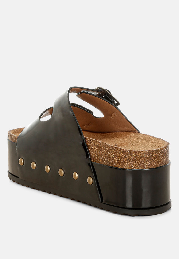 Merton Studded Flatform Slip Ons-3
