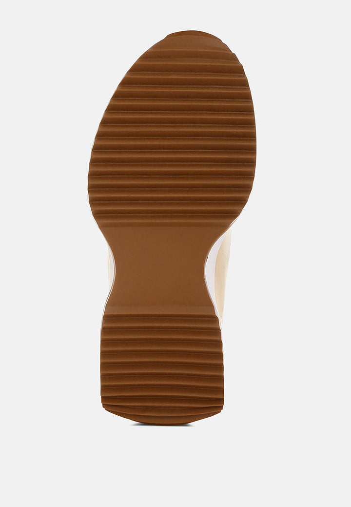 Mujori Metallic Pleather Studded Sneakers-4
