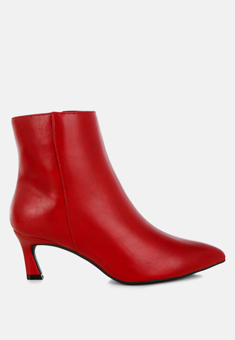 Migelo Faux Leather Ankle Boots-5