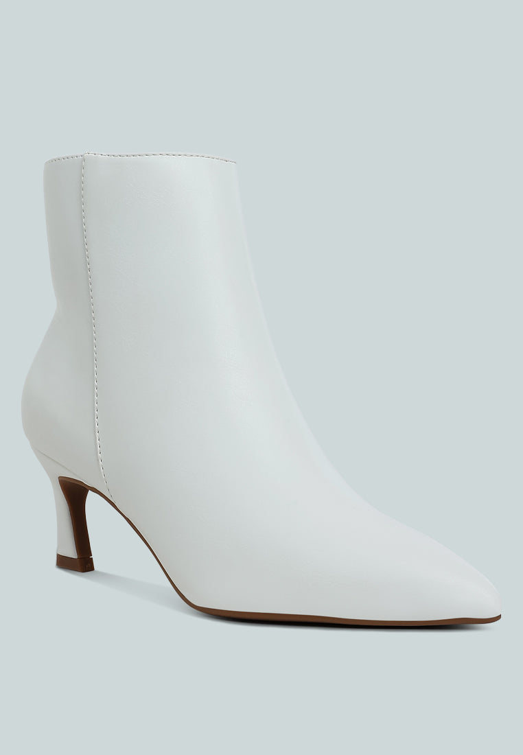 Migelo Faux Leather Ankle Boots-1
