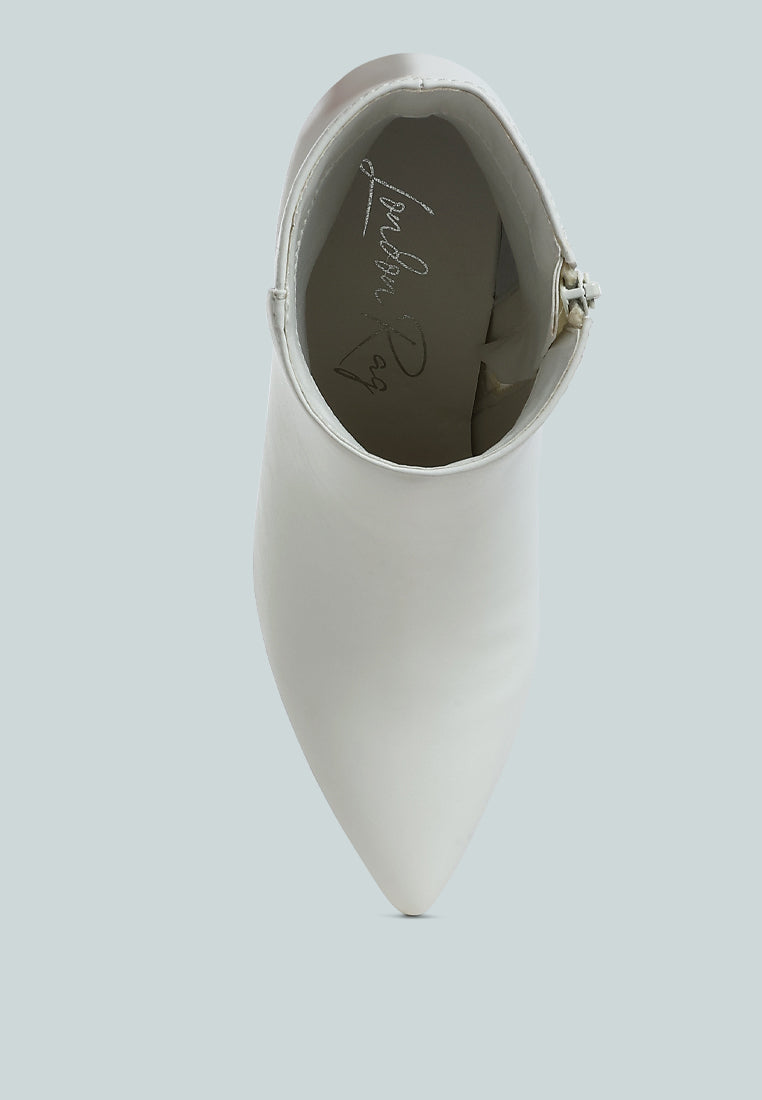 Migelo Faux Leather Ankle Boots-3