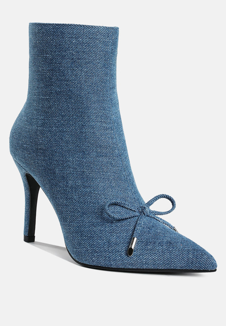 Milda Denim Stiletto Boots-1