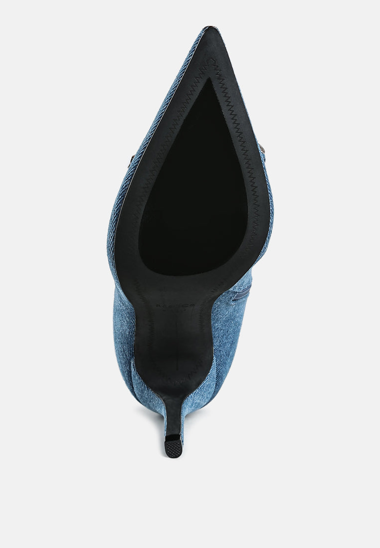 Milda Denim Stiletto Boots-4