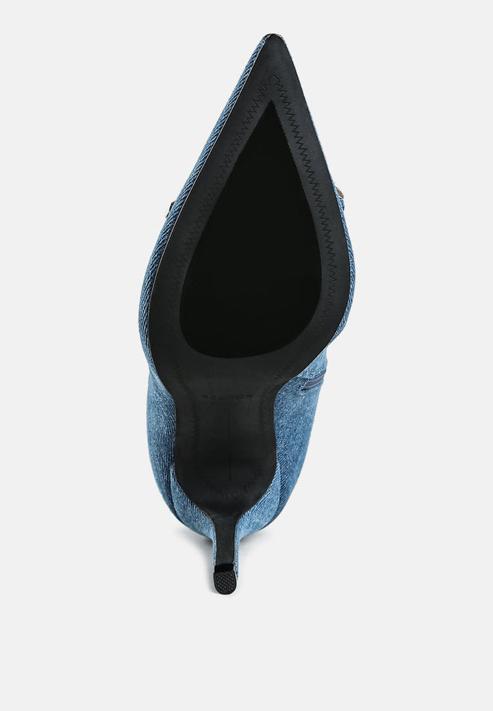 Milda Denim Stiletto Boots-4