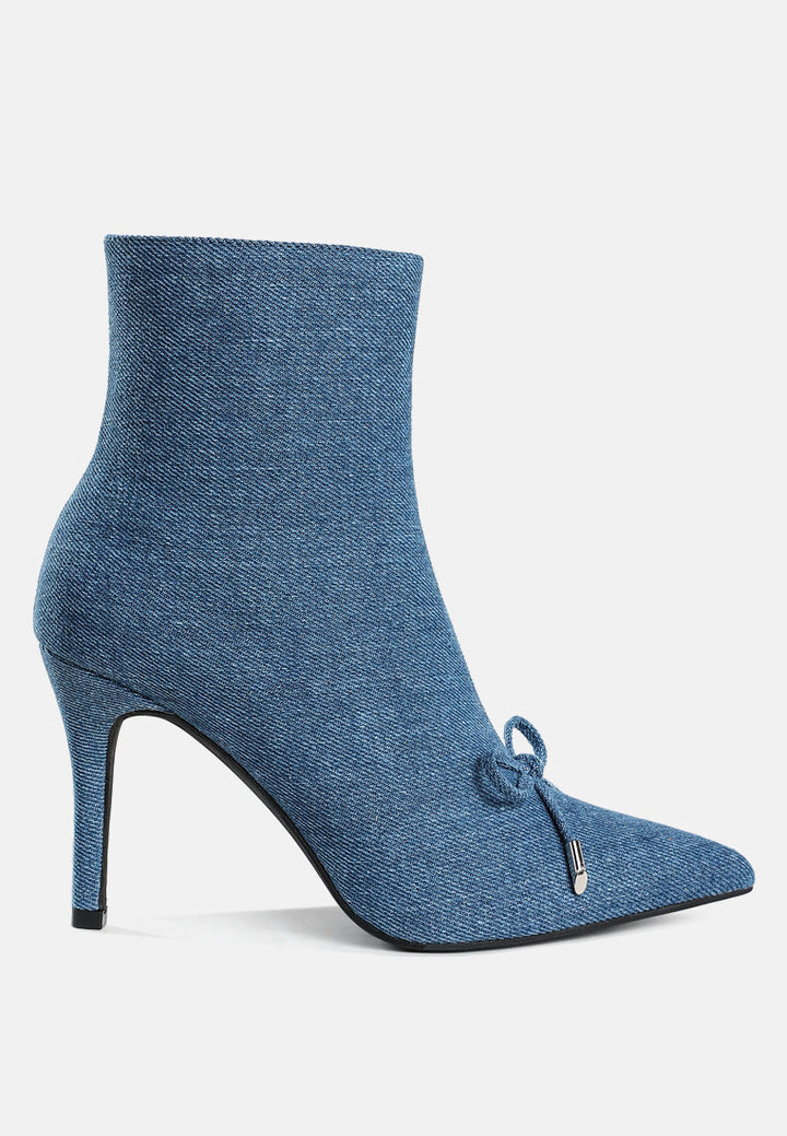 Milda Denim Stiletto Boots-0