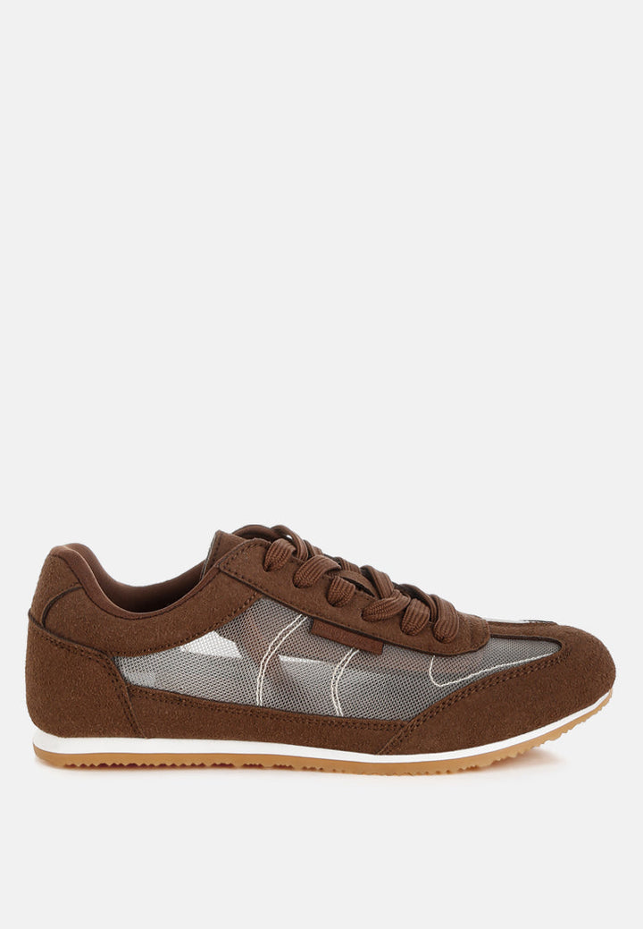 Milon Microfiber &amp; Mesh Sneakers-0
