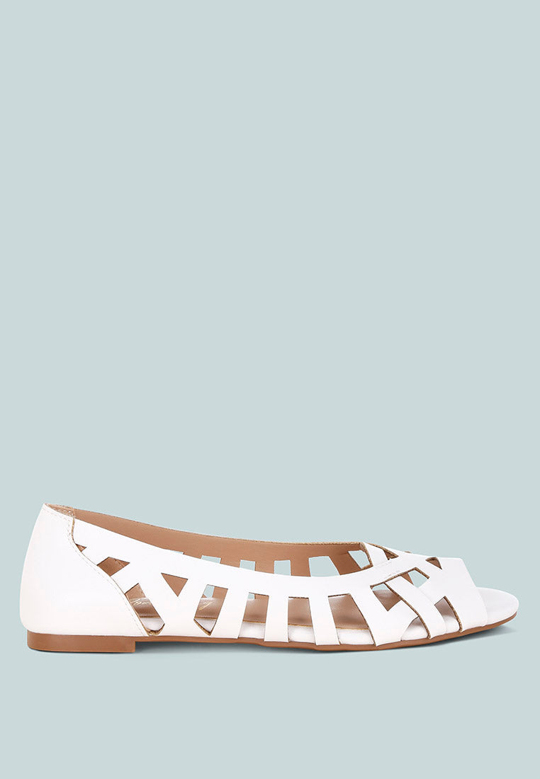 Moira Woven Peep Toe Flats-7