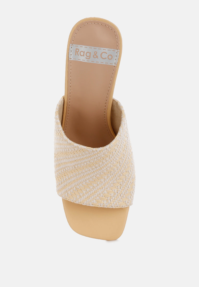 Morgana Woven Raffia Slip Ons-3