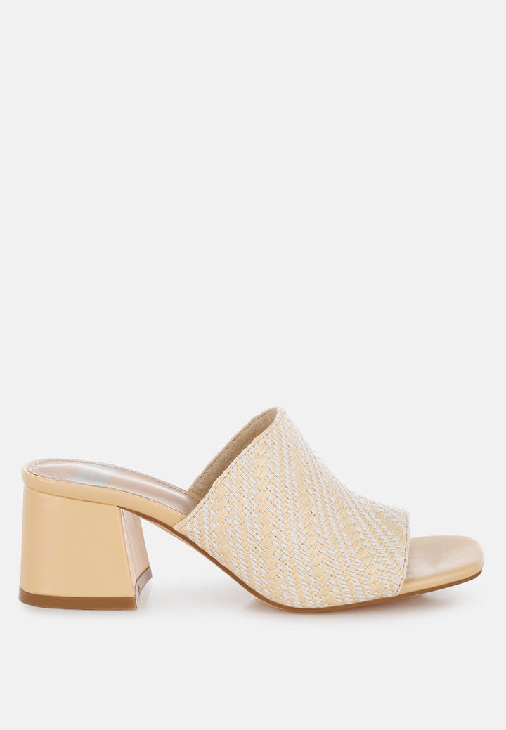 Morgana Woven Raffia Slip Ons-0