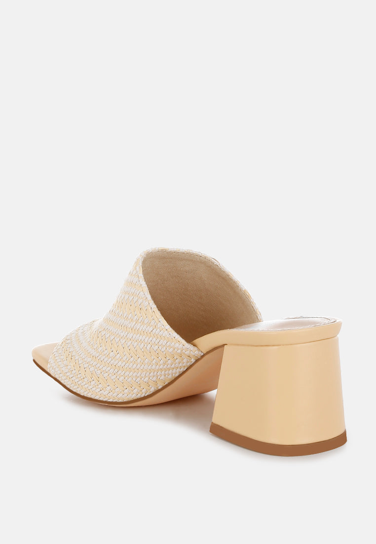 Morgana Woven Raffia Slip Ons-2