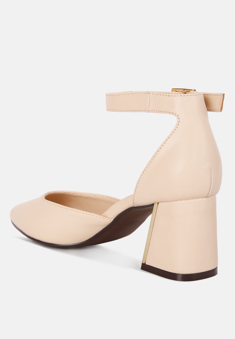 Myla Faux Leather Metallic Sling Heeled Sandals By RAG-2