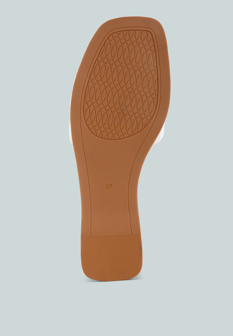 Nakasa Beaded Faux Leather Slip Ons-4