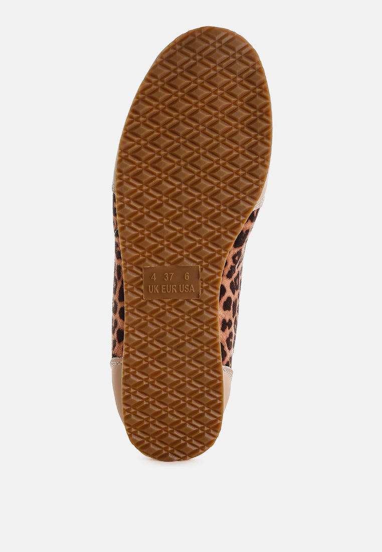 Narati Leopard Print Real Leather Sneakers-4