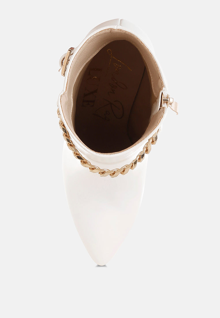 Narok Metallic Chain Detail Boots-3