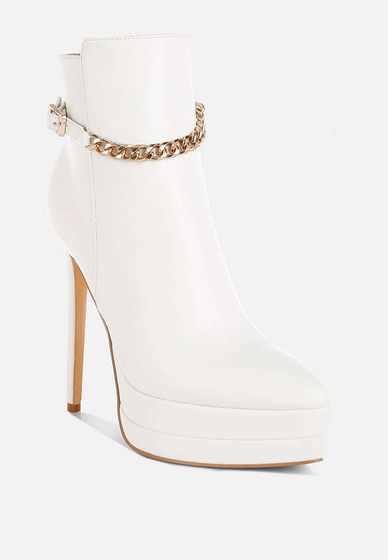 Narok Metallic Chain Detail Boots-1