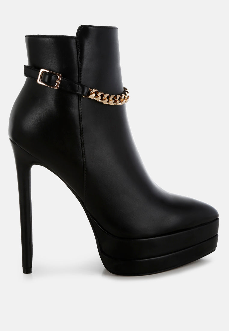 Narok Metallic Chain Detail Boots-5