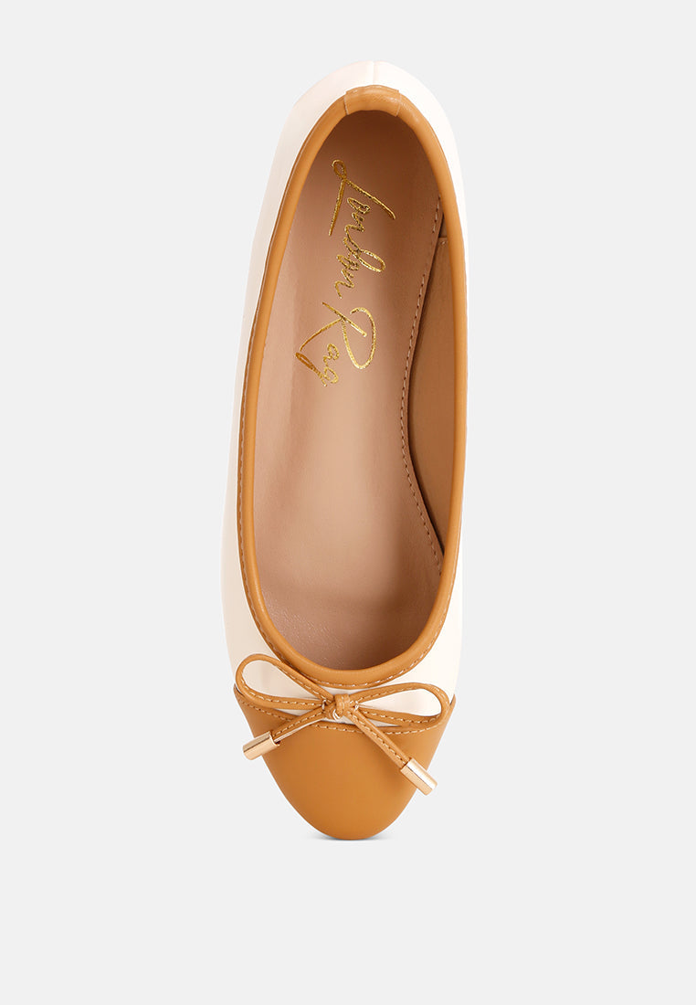Natania Two Tone Ballet Flats-4