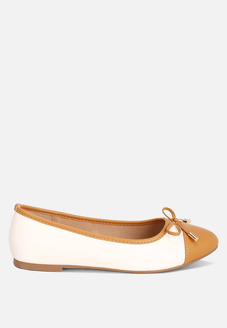 Natania Two Tone Ballet Flats-0