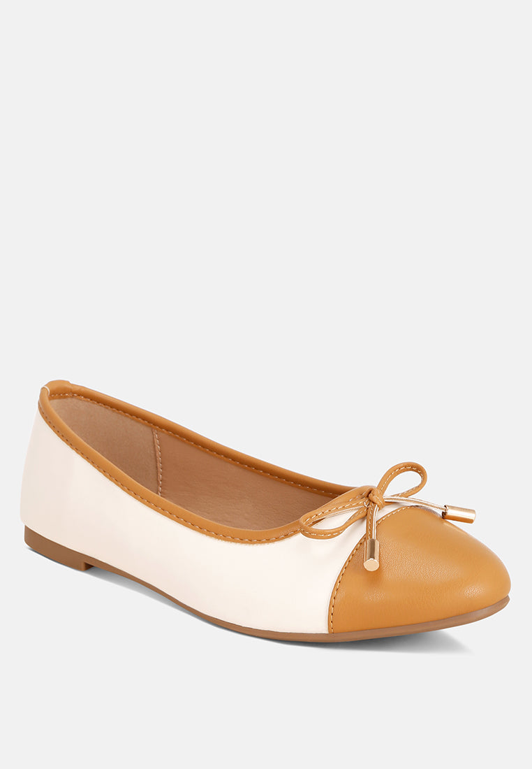 Natania Two Tone Ballet Flats-2