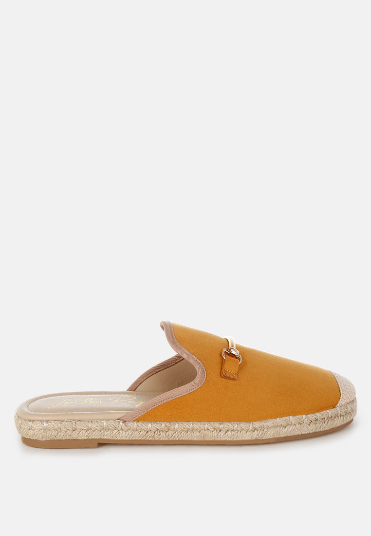 Nazaya Horsebit Detail Espadrilles Mules-0