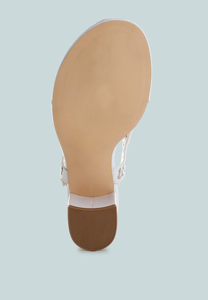 Nerina Studded Genuine Leather Sandals-4