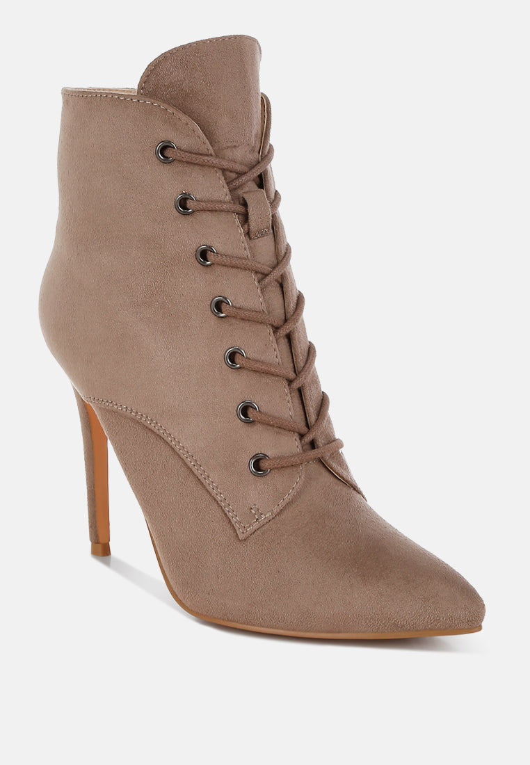 Nesta Stiletto Heel Lace Up Boots-2