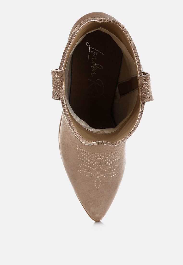 Nigel Cut Out Detail Cowboy Boots-4