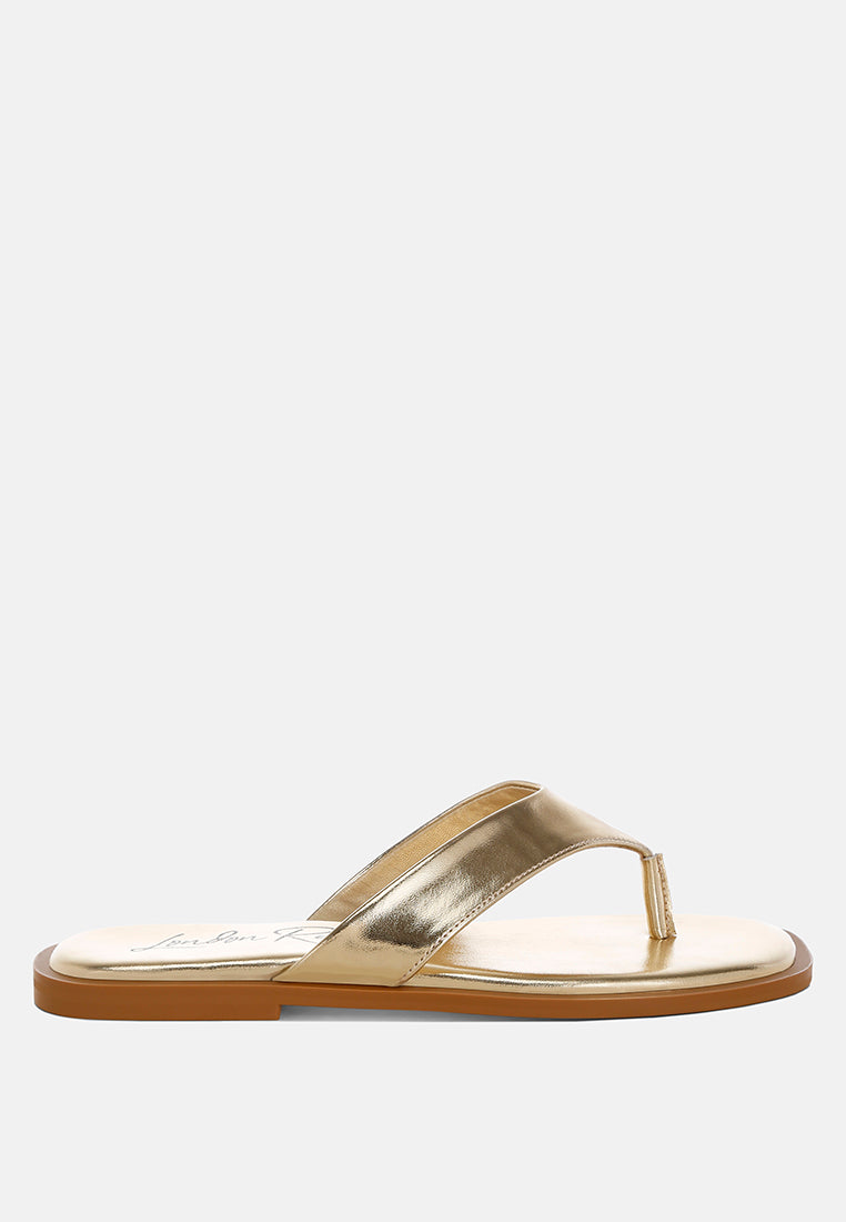 Nitty Square Toe Flats-0