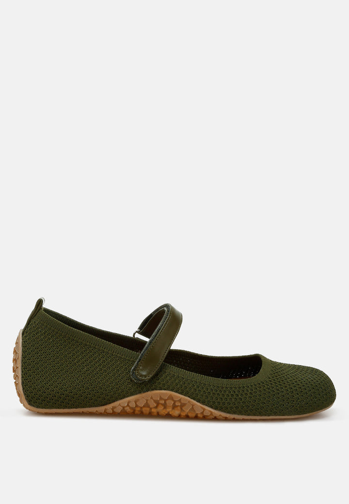 Nordeux Velcro Strap Mary Jane Ballerinas-5