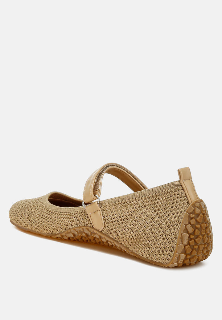 Nordeux Velcro Strap Mary Jane Ballerinas-3