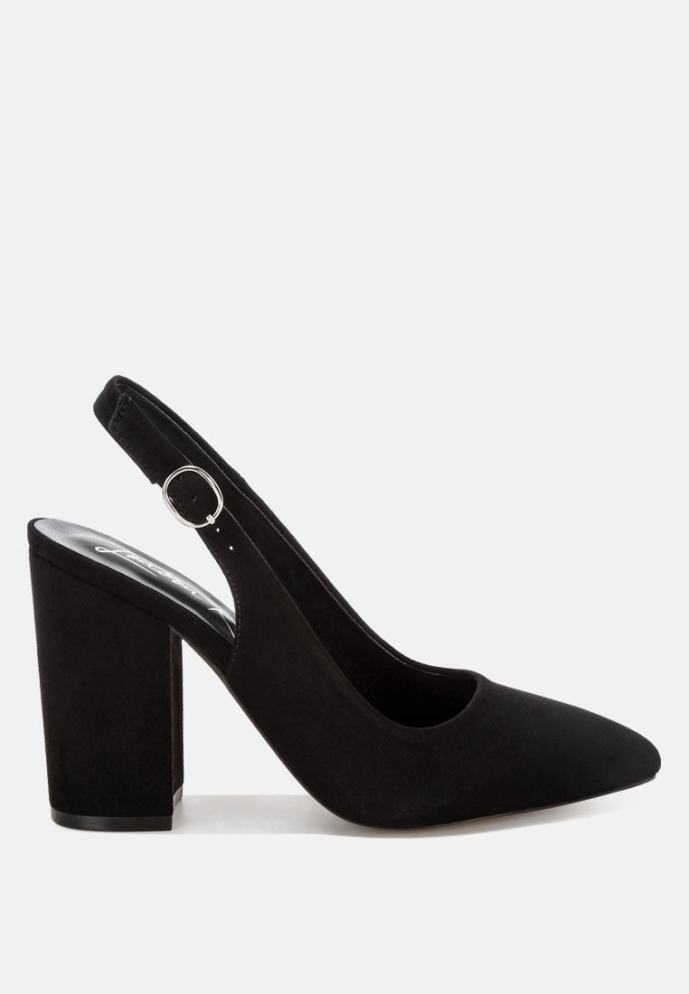 Omaga Pin Buckle Slingback Heels-0