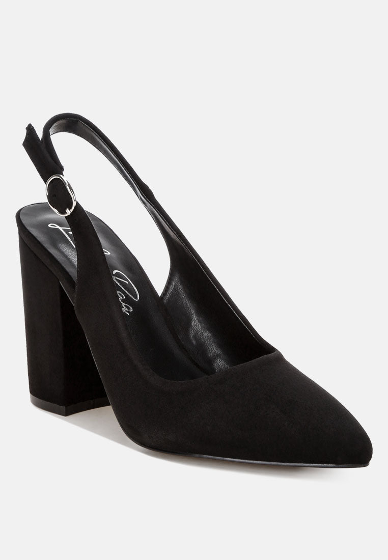Omaga Pin Buckle Slingback Heels-2