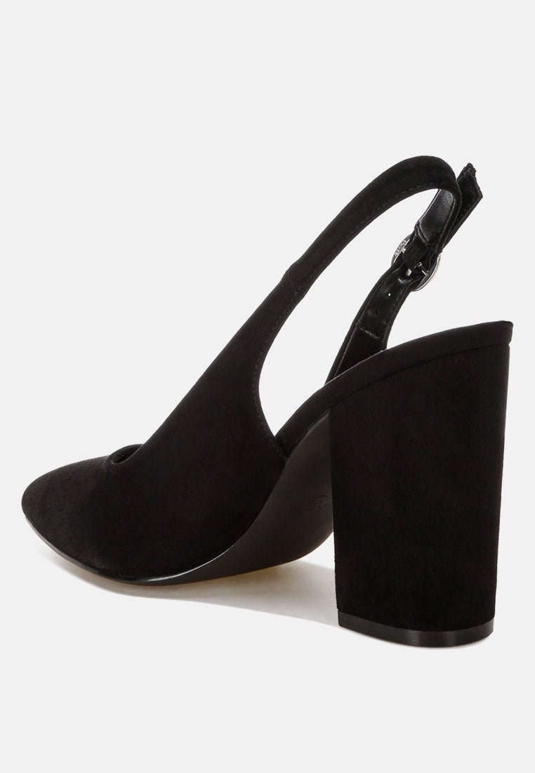 Omaga Pin Buckle Slingback Heels-3
