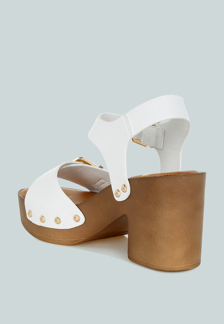 Ompasa Genuine Leather Clog Sandals-2