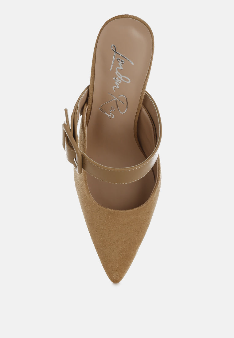 Onagra Microfiber Pointy Slip-On Mules-3
