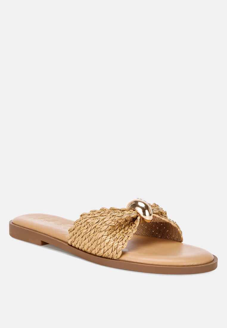 Onawa Woven Strap Slip On Flats-3