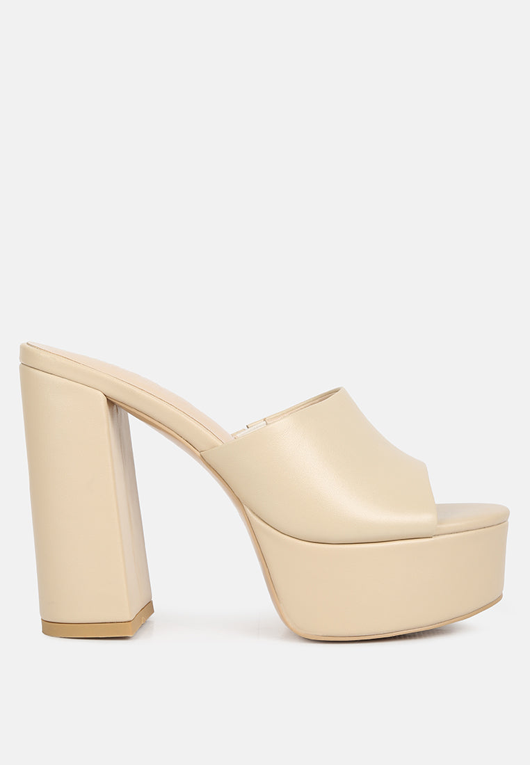 Shuri Open Toe High Block Heel Sandals-5