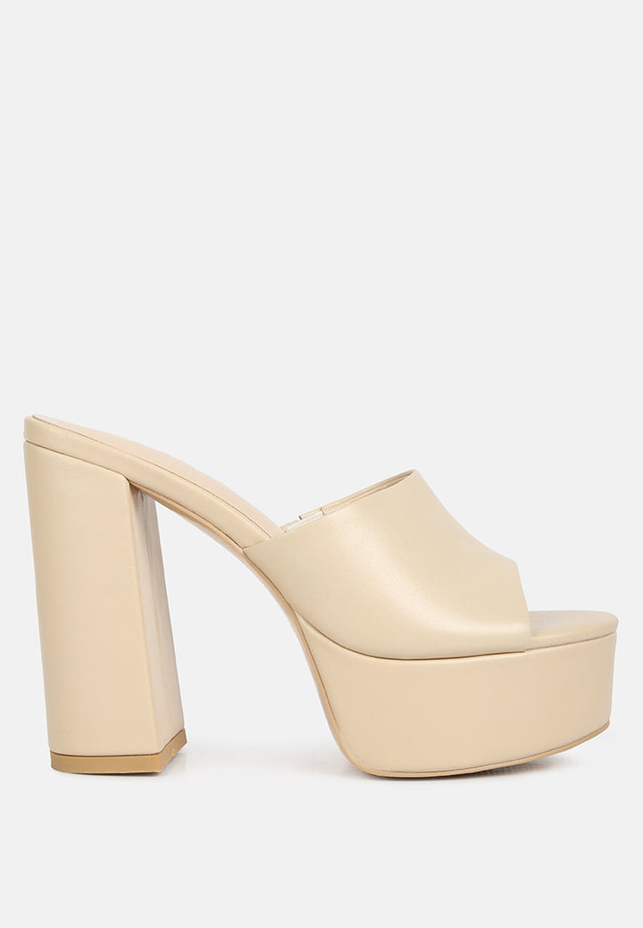 Shuri Open Toe High Block Heel Sandals-5