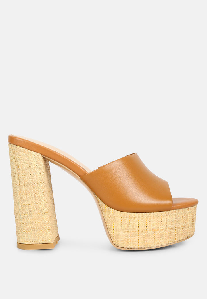 Shuri Open Toe High Block Heel Sandals-0
