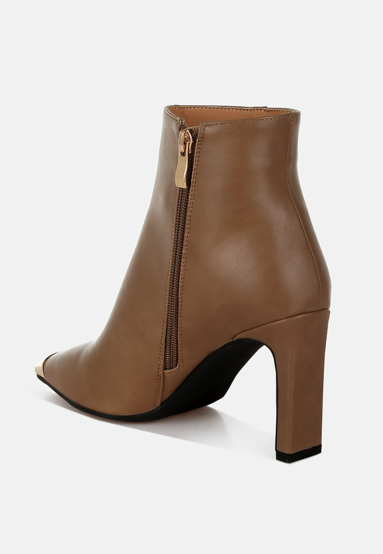 Orca Metallic Cap Toe Faux Leather Boots-2