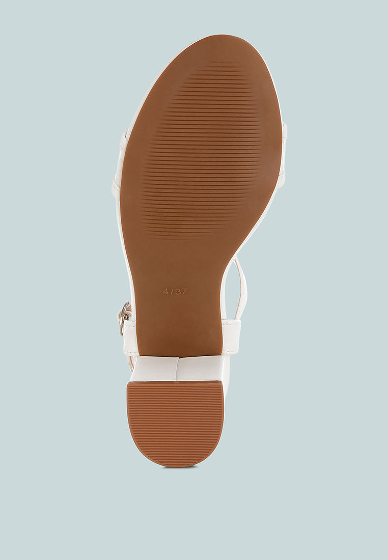 Orpina Mesh Pin Buckle Block Heels-4