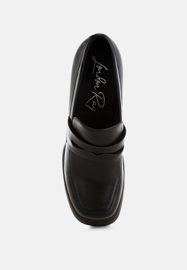Oryana Chunky Platform Heel Loafers-4