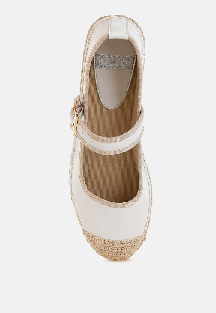 Ostac Genuine Leather Mary Jane Espradrilles-3