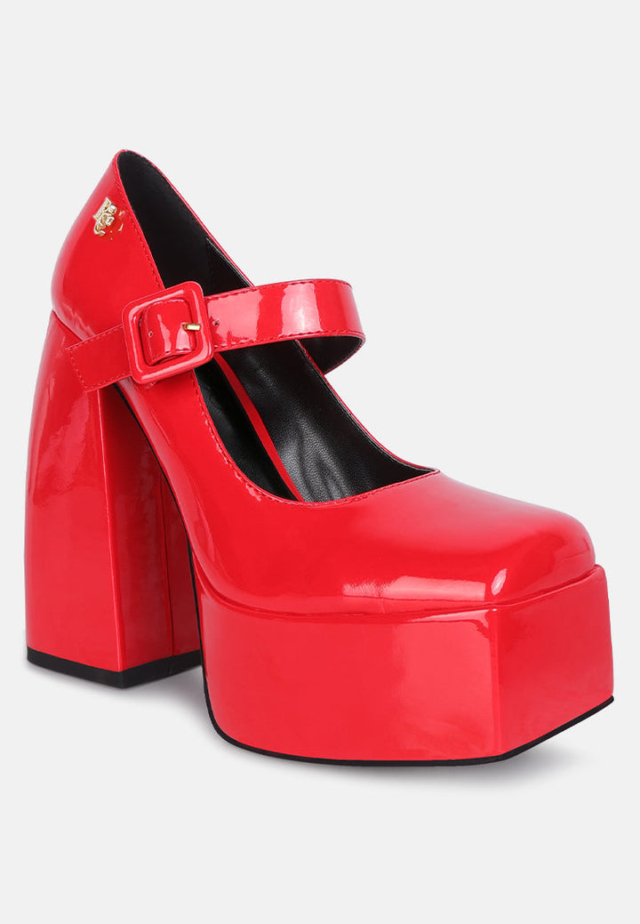 Pablo Statement High Platform Heel Mary Jane Sandals-2