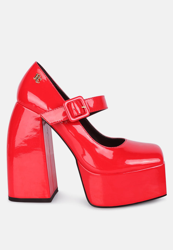 Pablo Statement High Platform Heel Mary Jane Sandals-0