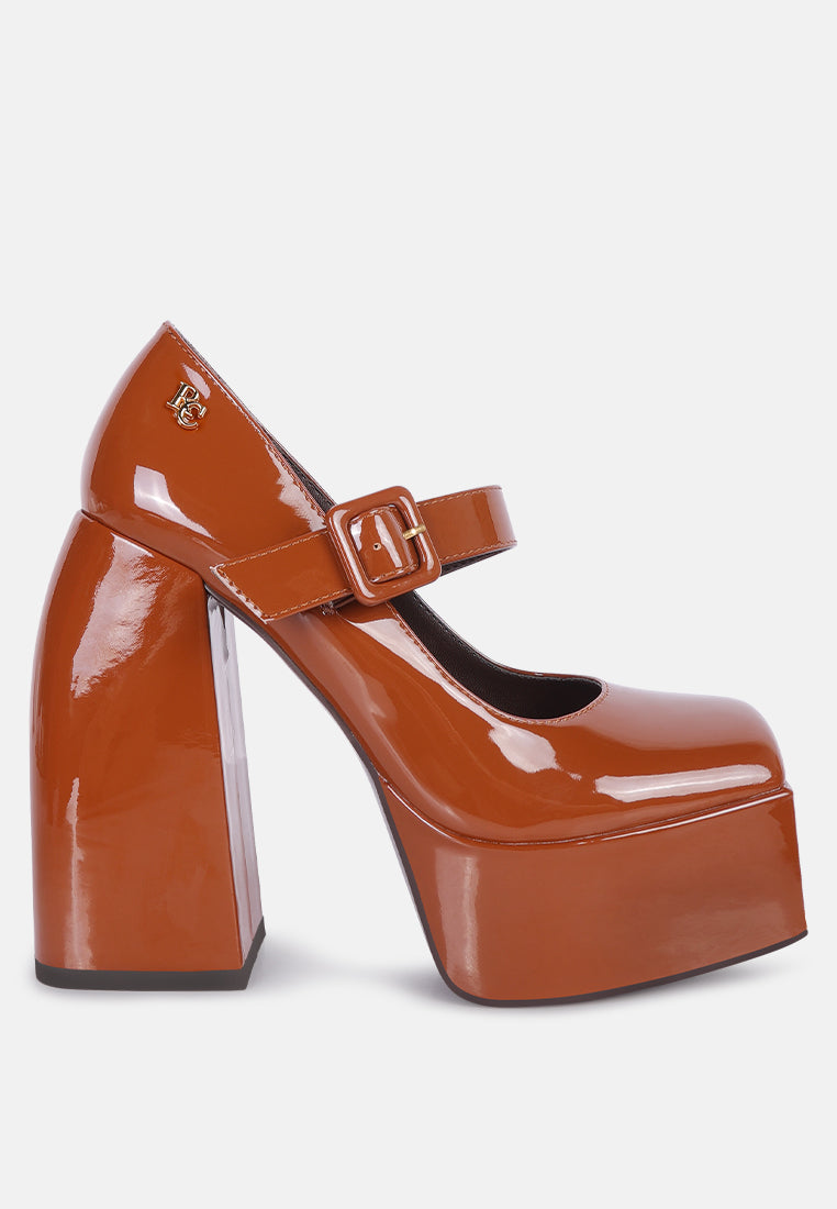 Pablo Statement High Platform Heel Mary Jane Sandals-5