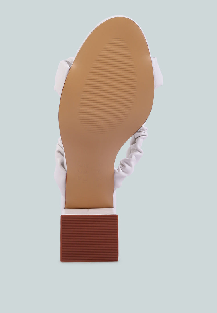 Page 3 Scrunchie Strap Block Sandals-4