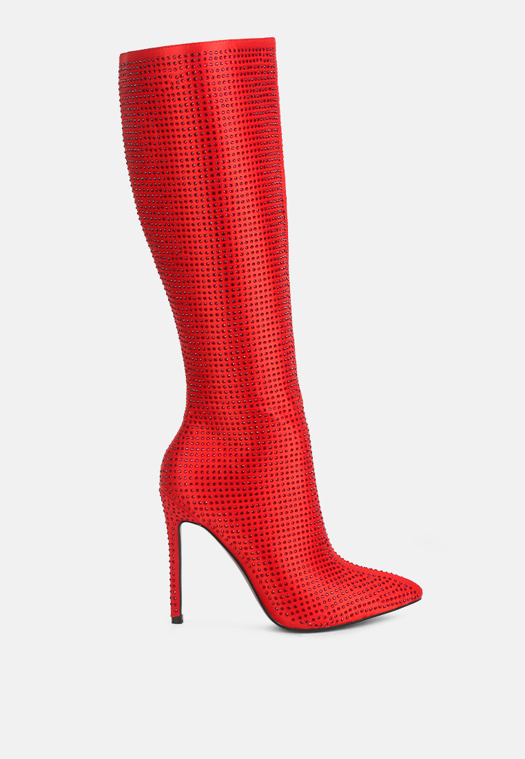 Pipette Diamante Set High Heeled Calf Boot-0