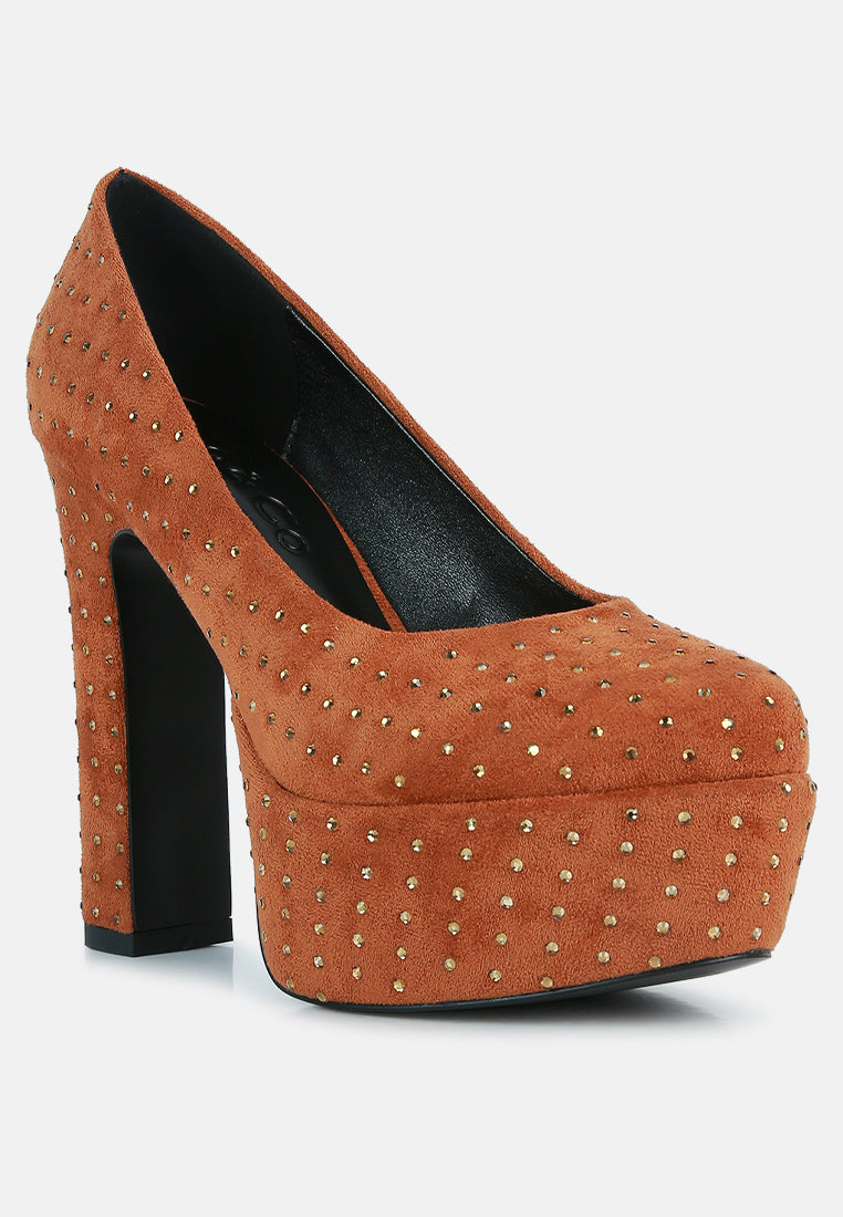 Poppins Glinting Platform High Pumps-1