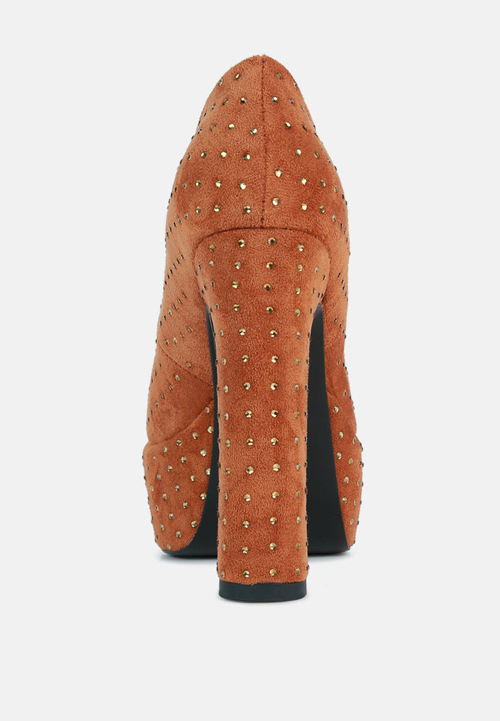 Poppins Glinting Platform High Pumps-4